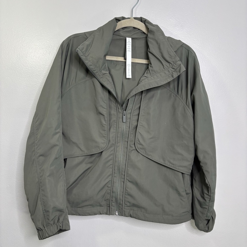 Lululemon Always Effortless Jacket Women's Size 8 Olive Green